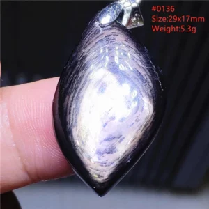 Natural Black Hypersthene Flash Egypt Pendant Women Gold Hypersthene Necklace Fashion Obsidian Pendant AAAAAAA - Image 4