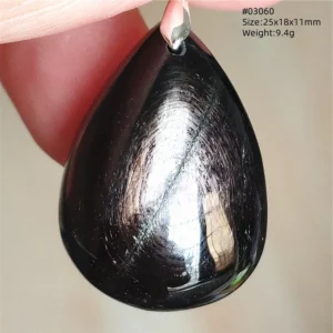 Natural Black Hypersthene Flash Egypt Pendant Women Gold Hypersthene Necklace Fashion Obsidian Pendant AAAAAAA - Image 45