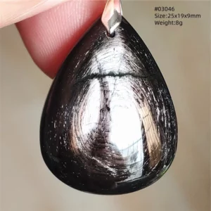 Natural Black Hypersthene Flash Egypt Pendant Women Gold Hypersthene Necklace Fashion Obsidian Pendant AAAAAAA - Image 25