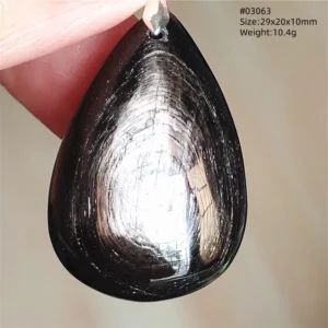 Natural Black Hypersthene Flash Egypt Pendant Women Gold Hypersthene Necklace Fashion Obsidian Pendant AAAAAAA - Image 51