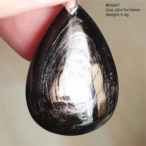 Natural Black Hypersthene Flash Egypt Pendant Women Gold Hypersthene Necklace Fashion Obsidian Pendant AAAAAAA - Image 23