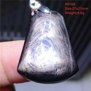 Natural Black Hypersthene Flash Egypt Pendant Women Gold Hypersthene Necklace Fashion Obsidian Pendant AAAAAAA - Image 34