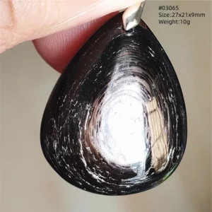 Natural Black Hypersthene Flash Egypt Pendant Women Gold Hypersthene Necklace Fashion Obsidian Pendant AAAAAAA - Image 48
