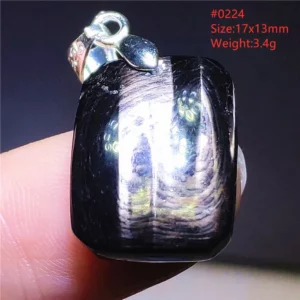Natural Black Hypersthene Flash Egypt Pendant Women Gold Hypersthene Necklace Fashion Obsidian Pendant AAAAAAA - Image 17