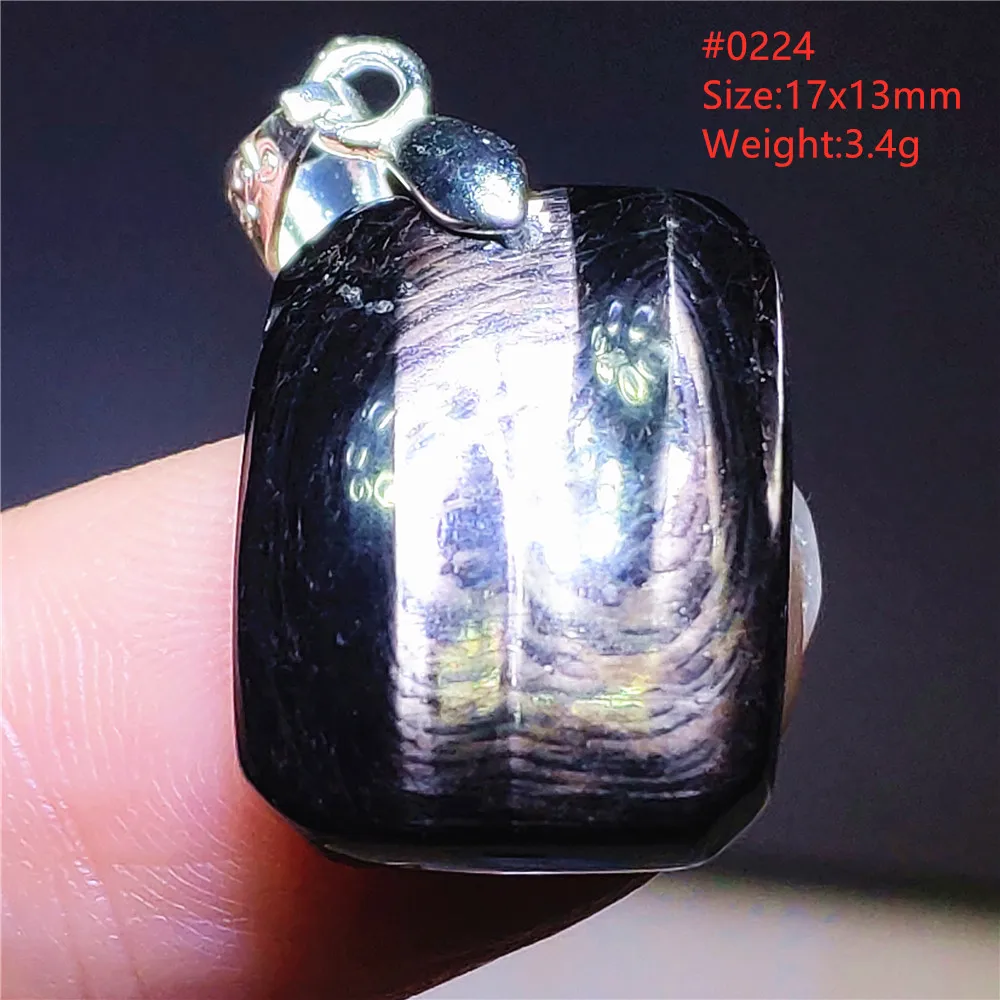 Natural Black Hypersthene Flash Egypt Pendant Women Gold Hypersthene Necklace Fashion Obsidian Pendant AAAAAAA - Image 17