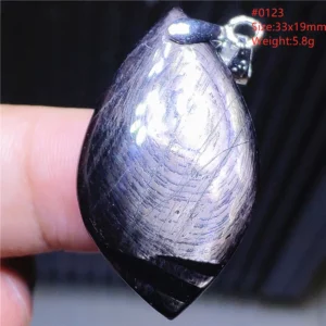 Natural Black Hypersthene Flash Egypt Pendant Women Gold Hypersthene Necklace Fashion Obsidian Pendant AAAAAAA - Image 12