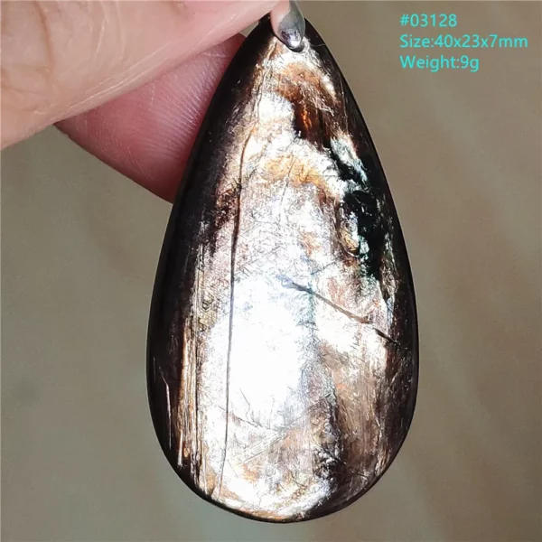 Rare Black Lepidolite & Kunzite Star Flash Pendant Necklace