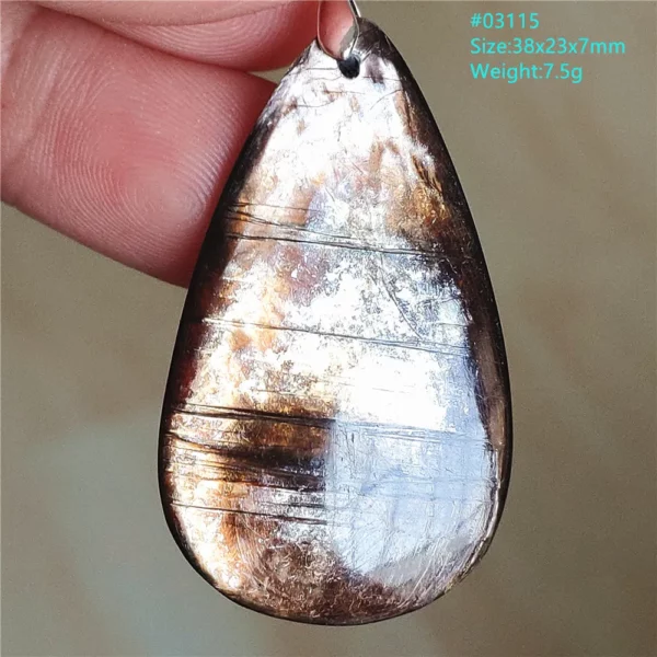 Rare Black Lepidolite & Kunzite Star Flash Pendant Necklace