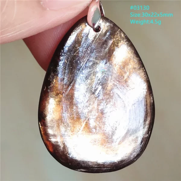 Rare Black Lepidolite & Kunzite Star Flash Pendant Necklace