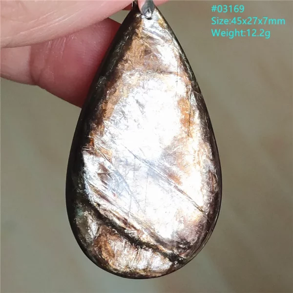 Rare Black Lepidolite & Kunzite Star Flash Pendant Necklace