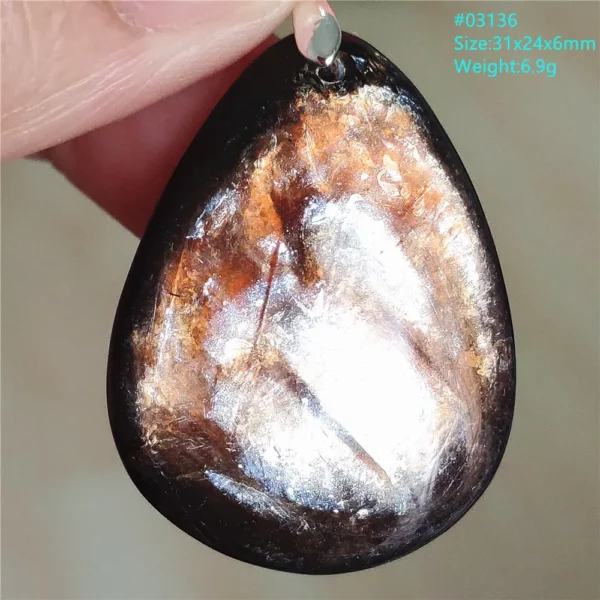 Rare Black Lepidolite & Kunzite Star Flash Pendant Necklace