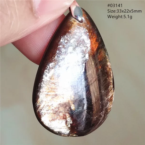 Rare Black Lepidolite & Kunzite Star Flash Pendant Necklace
