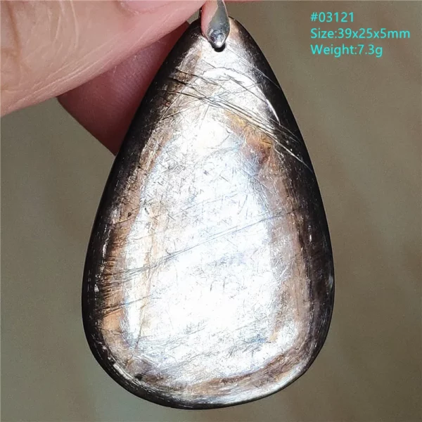 Rare Black Lepidolite & Kunzite Star Flash Pendant Necklace