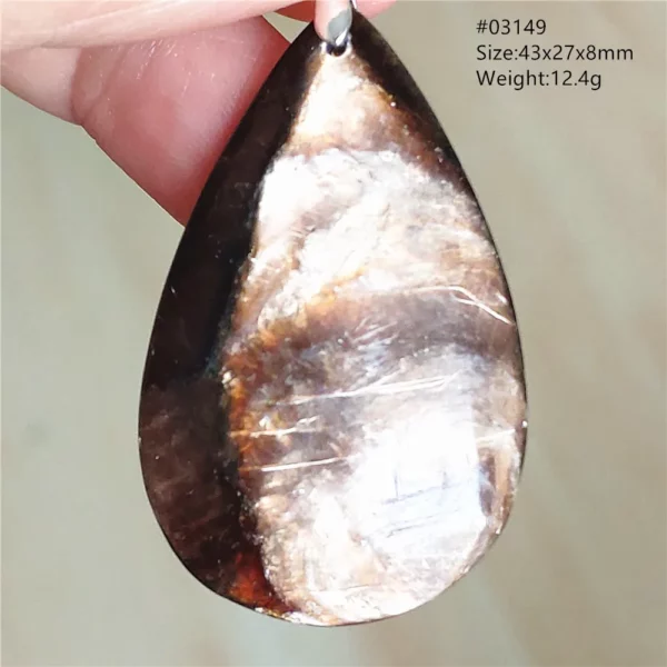 Rare Black Lepidolite & Kunzite Star Flash Pendant Necklace