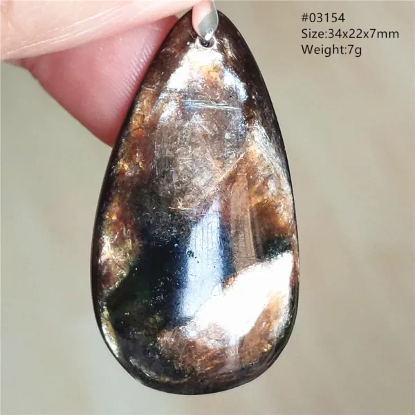 Rare Black Lepidolite & Kunzite Star Flash Pendant Necklace