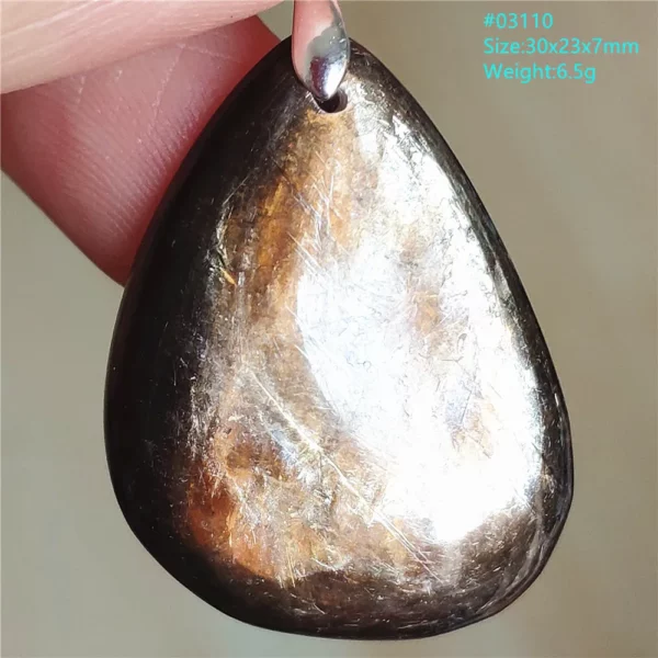 Rare Black Lepidolite & Kunzite Star Flash Pendant Necklace