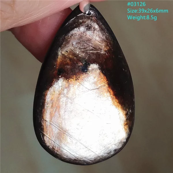 Rare Black Lepidolite & Kunzite Star Flash Pendant Necklace
