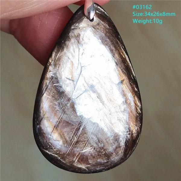 Rare Black Lepidolite & Kunzite Star Flash Pendant Necklace