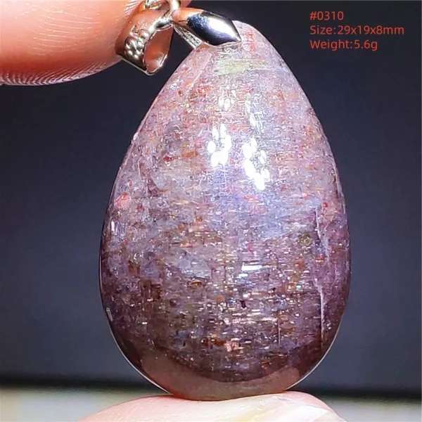 Natural Blue Blood Iolite Pendant Necklace Women Cordierite Star Light Red Dichroite Iolite Bead Heart Water Drop AAAAAA