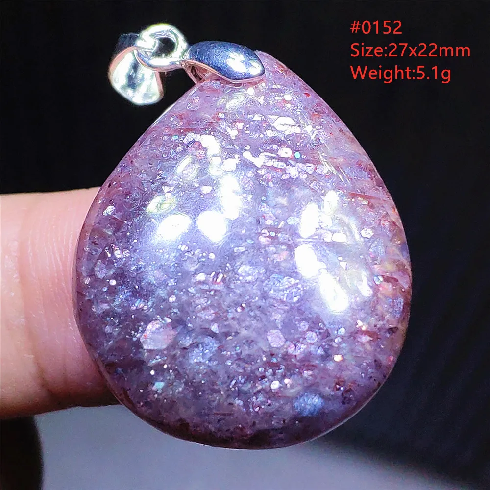 Natural Blue Blood Iolite Pendant Necklace Women Cordierite Star Light Red Dichroite Iolite Bead Heart Water Drop AAAAAA - Image 13