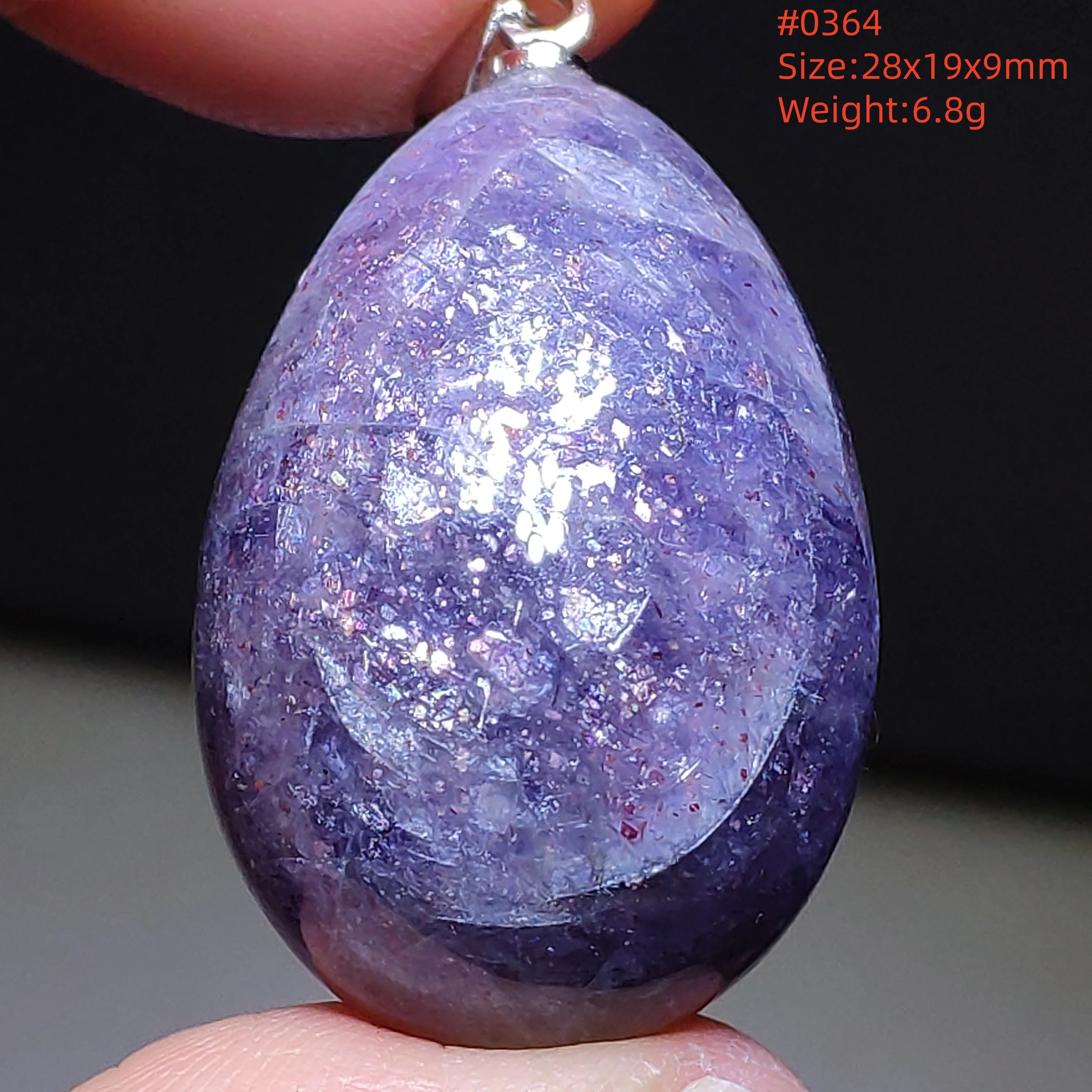 Natural Blue Blood Iolite Pendant Necklace Women Cordierite Star Light Red Dichroite Iolite Bead Heart Water Drop AAAAAA - Image 47