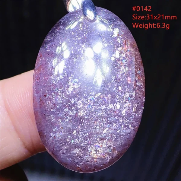 Natural Blue Blood Iolite Pendant Necklace Women Cordierite Star Light Red Dichroite Iolite Bead Heart Water Drop AAAAAA