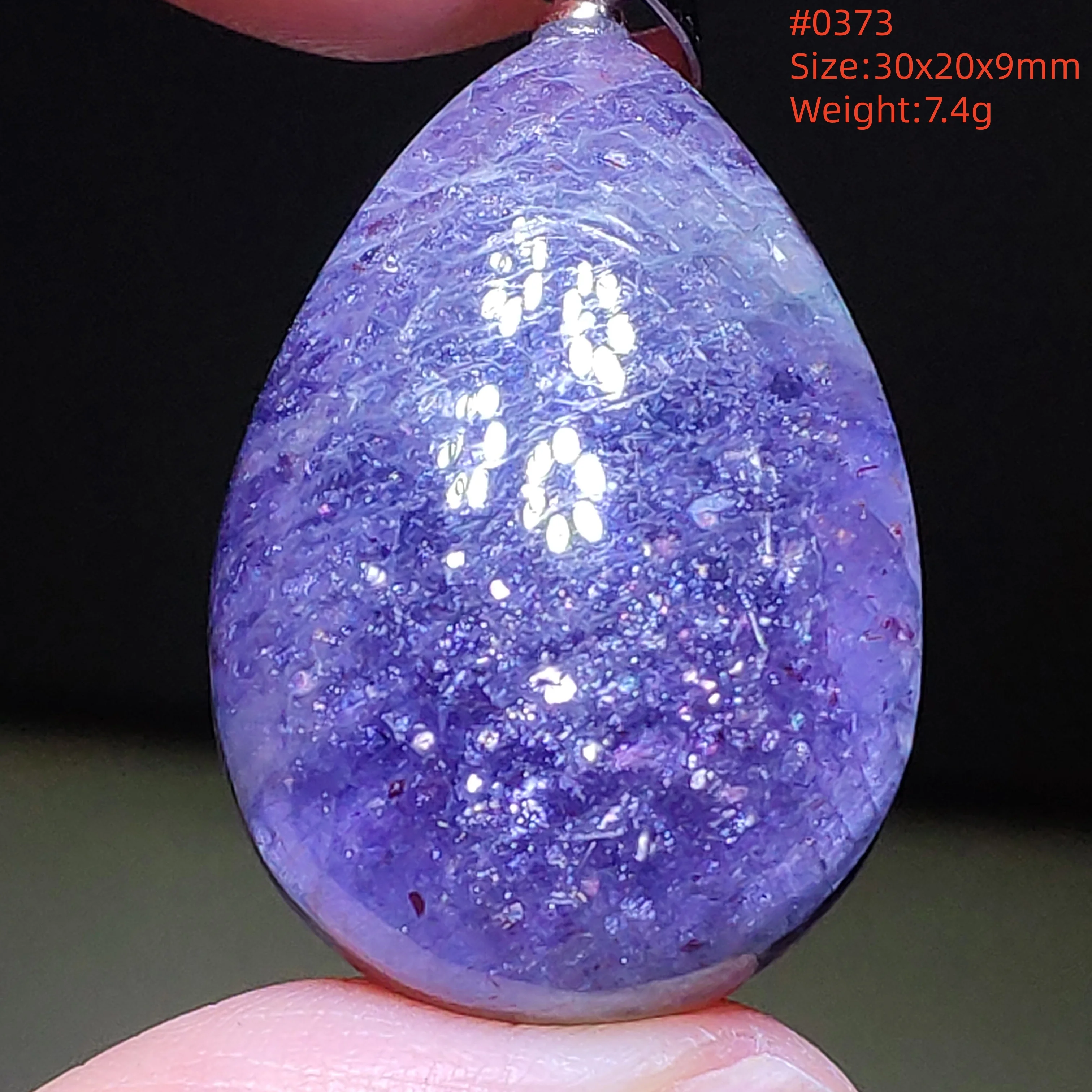 Natural Blue Blood Iolite Pendant Necklace Women Cordierite Star Light Red Dichroite Iolite Bead Heart Water Drop AAAAAA - Image 59