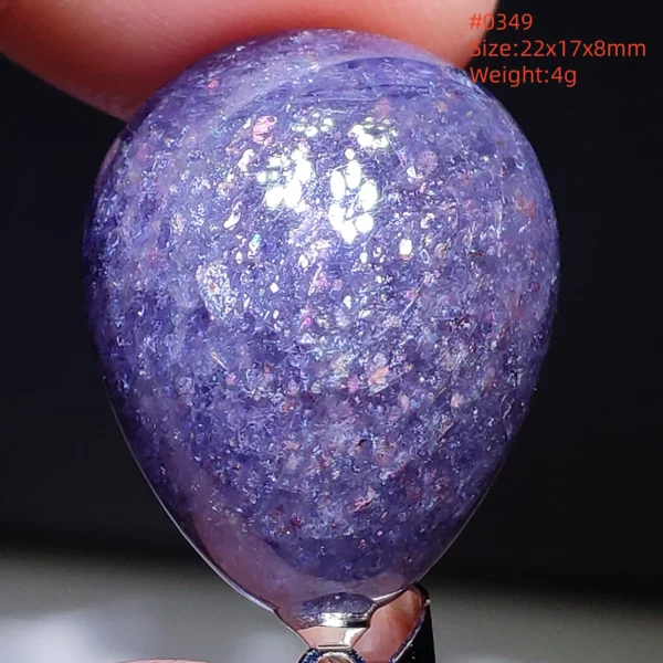 Natural Blue Blood Iolite Pendant Necklace Women Cordierite Star Light Red Dichroite Iolite Bead Heart Water Drop AAAAAA