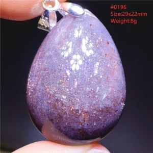 Natural Blue Blood Iolite Pendant Necklace Women Cordierite Star Light Red Dichroite Iolite Bead Heart Water Drop AAAAAA - Image 34