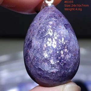 Natural Blue Blood Iolite Pendant Necklace Women Cordierite Star Light Red Dichroite Iolite Bead Heart Water Drop AAAAAA - Image 40