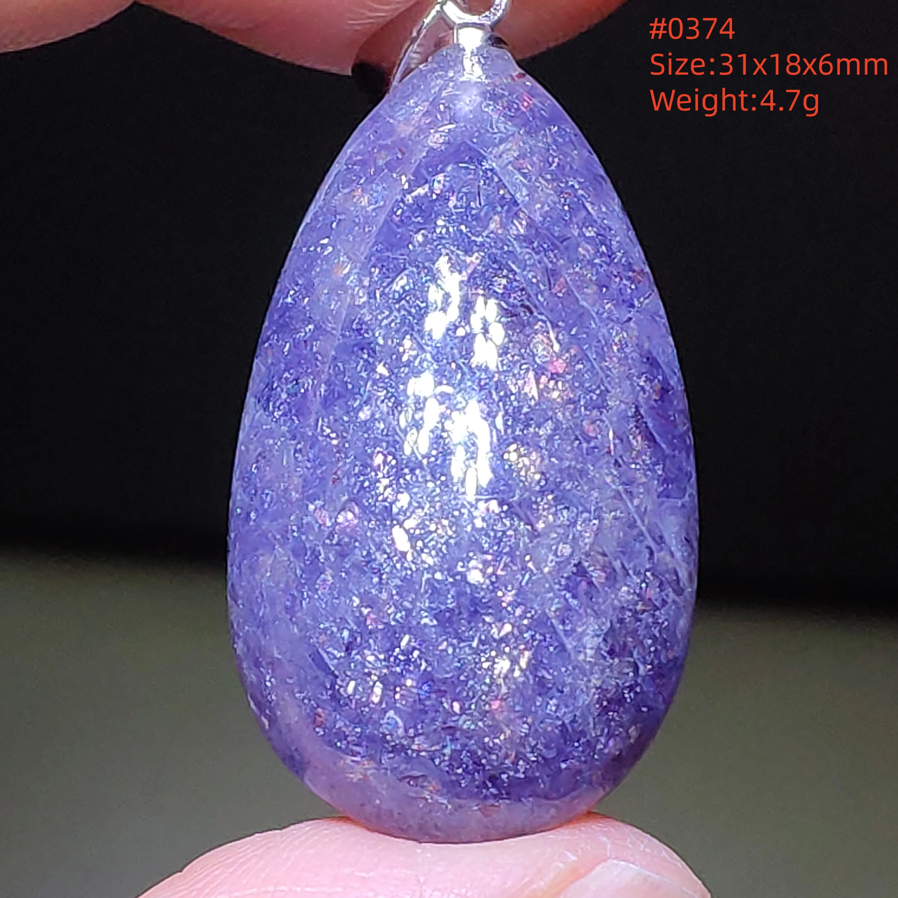 Natural Blue Blood Iolite Pendant Necklace Women Cordierite Star Light Red Dichroite Iolite Bead Heart Water Drop AAAAAA - Image 60