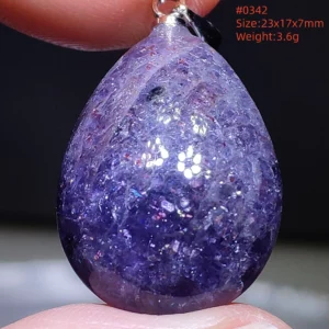 Natural Blue Blood Iolite Pendant Necklace Women Cordierite Star Light Red Dichroite Iolite Bead Heart Water Drop AAAAAA - Image 21