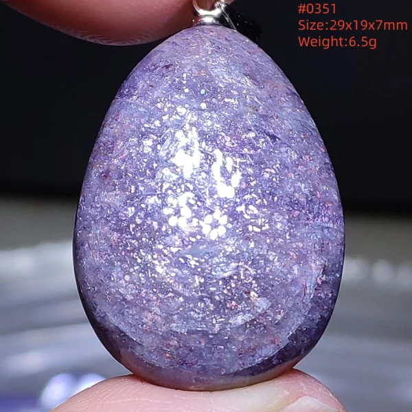 Natural Blue Blood Iolite Pendant Necklace Women Cordierite Star Light Red Dichroite Iolite Bead Heart Water Drop AAAAAA