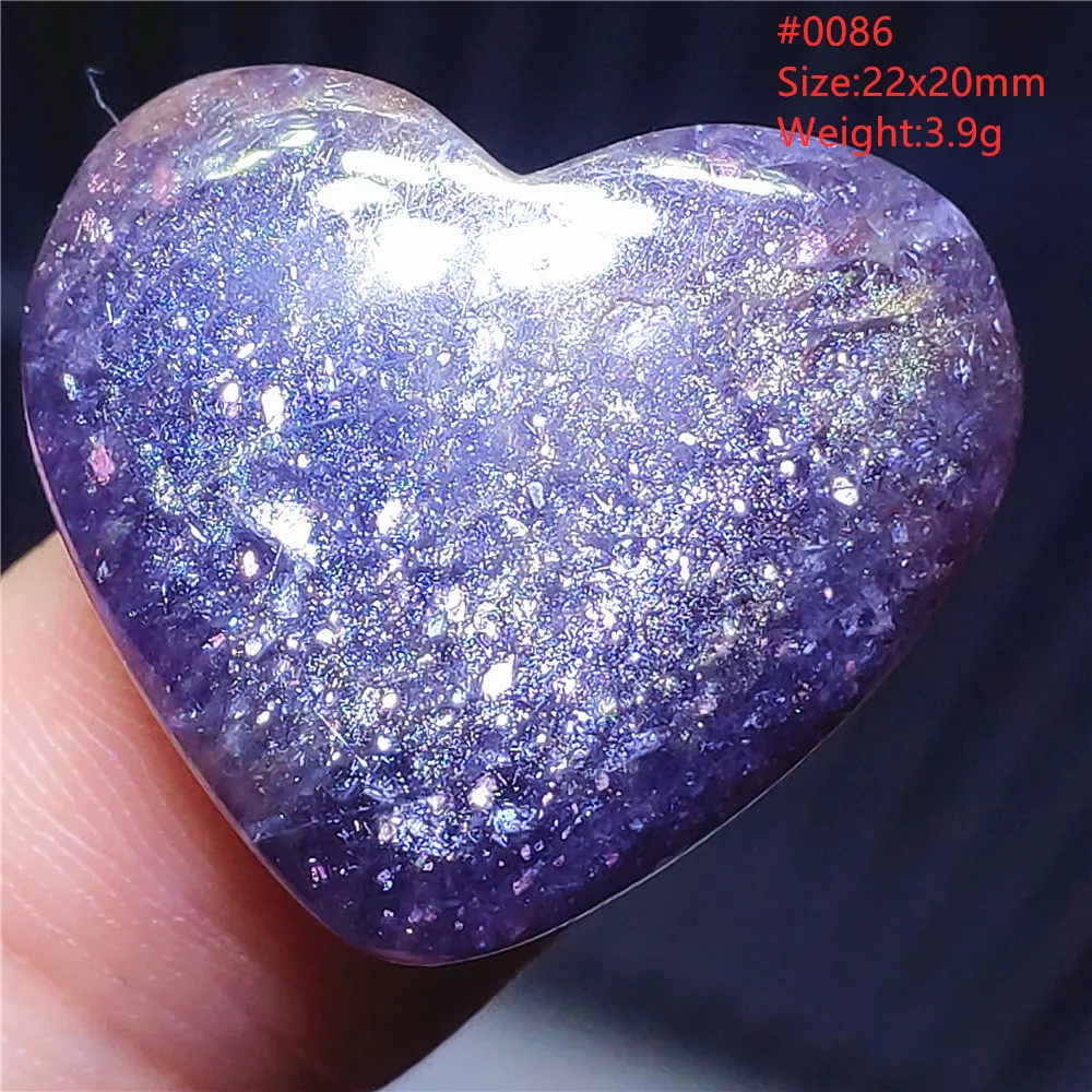 Natural Blue Blood Iolite Pendant Necklace Women Cordierite Star Light Red Dichroite Iolite Bead Heart Water Drop AAAAAA - Image 4