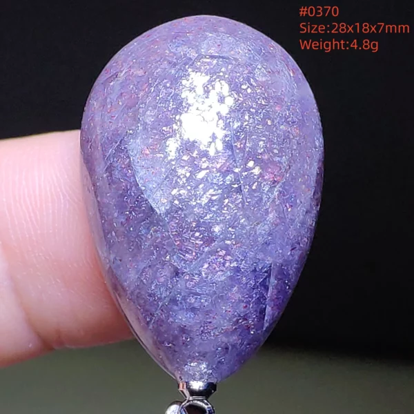 Natural Blue Blood Iolite Pendant Necklace Women Cordierite Star Light Red Dichroite Iolite Bead Heart Water Drop AAAAAA