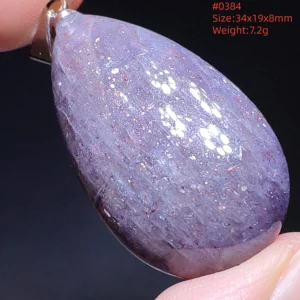 Natural Blue Blood Iolite Pendant Necklace Women Cordierite Star Light Red Dichroite Iolite Bead Heart Water Drop AAAAAA - Image 71