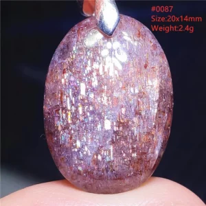 Natural Blue Blood Iolite Pendant Necklace Women Cordierite Star Light Red Dichroite Iolite Bead Heart Water Drop AAAAAA - Image 5