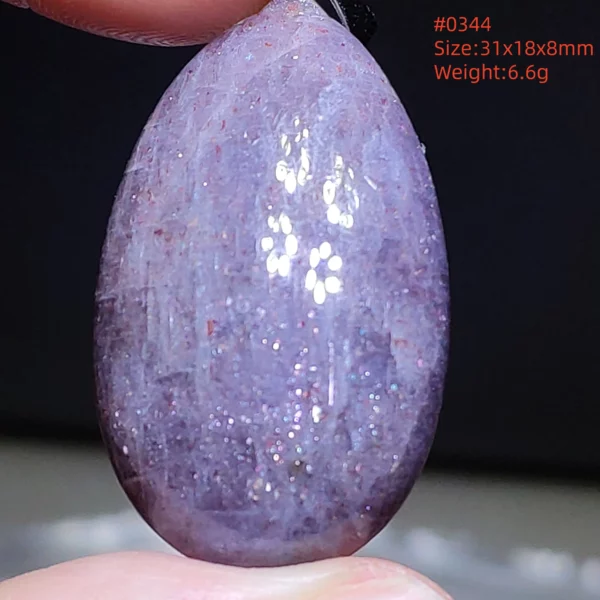 Natural Blue Blood Iolite Pendant Necklace Women Cordierite Star Light Red Dichroite Iolite Bead Heart Water Drop AAAAAA