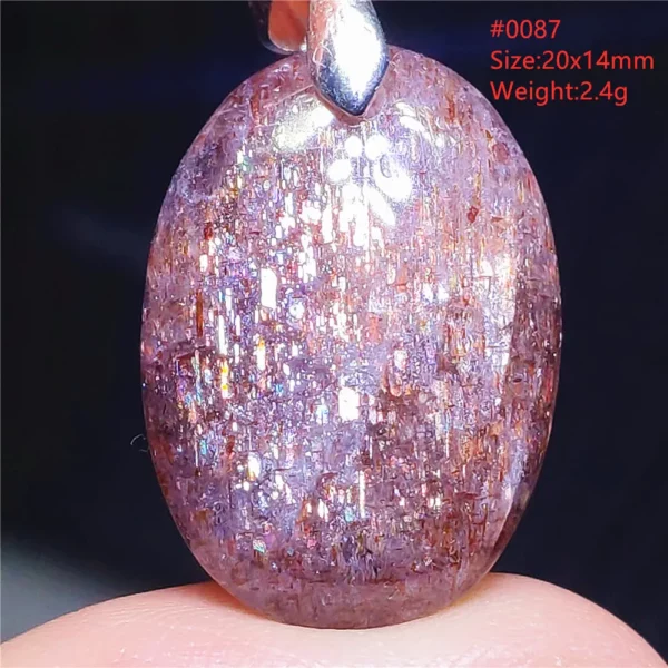 Natural Blue Blood Iolite Pendant Necklace Women Cordierite Star Light Red Dichroite Iolite Bead Heart Water Drop AAAAAA