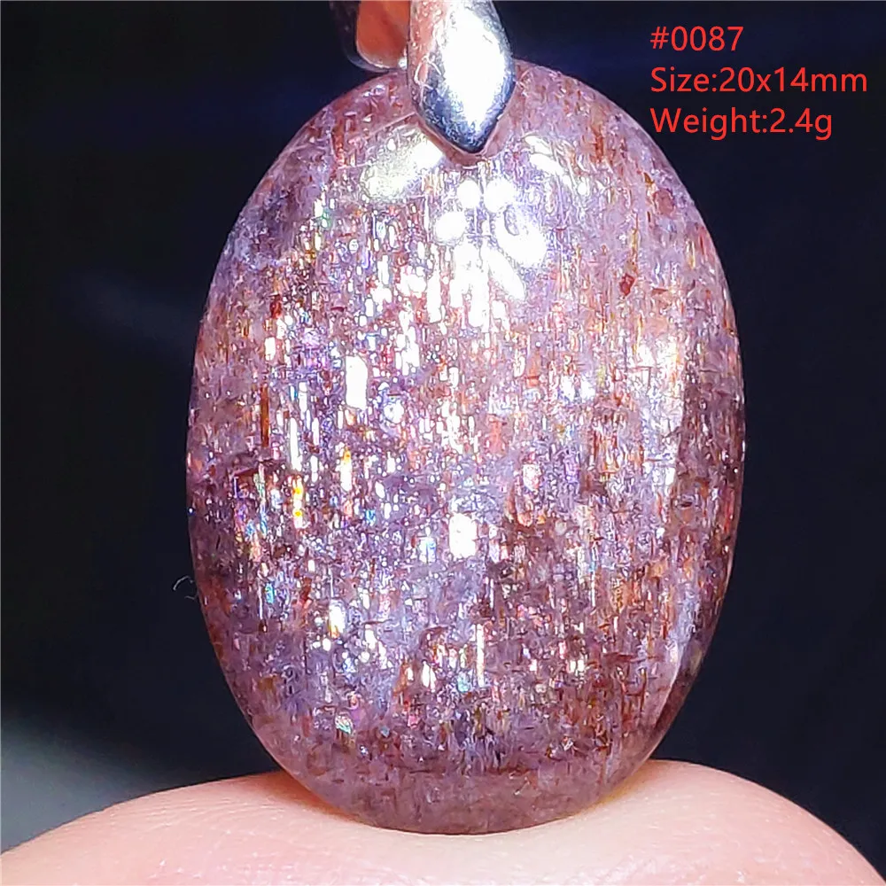 Natural Blue Blood Iolite Pendant Necklace Women Cordierite Star Light Red Dichroite Iolite Bead Heart Water Drop AAAAAA - Image 5