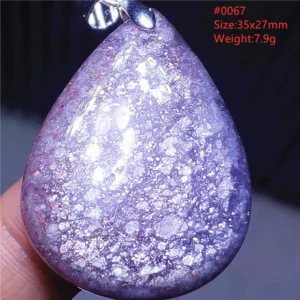 Natural Blue Blood Iolite Pendant Necklace Women Cordierite Star Light Red Dichroite Iolite Bead Heart Water Drop AAAAAA - Image 6