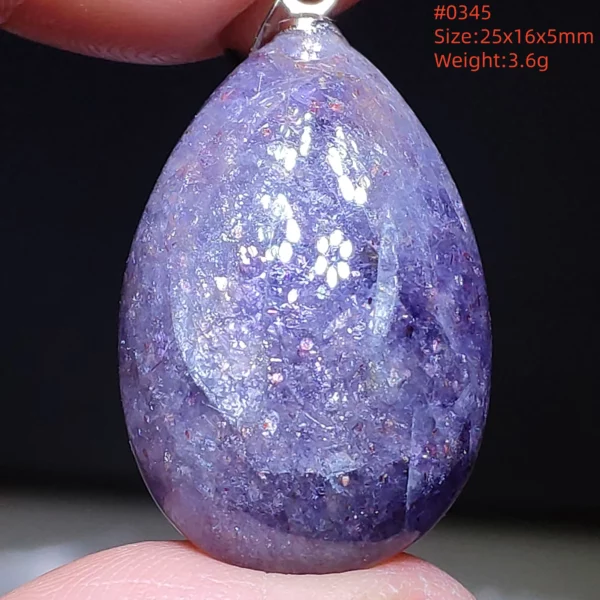Natural Blue Blood Iolite Pendant Necklace Women Cordierite Star Light Red Dichroite Iolite Bead Heart Water Drop AAAAAA