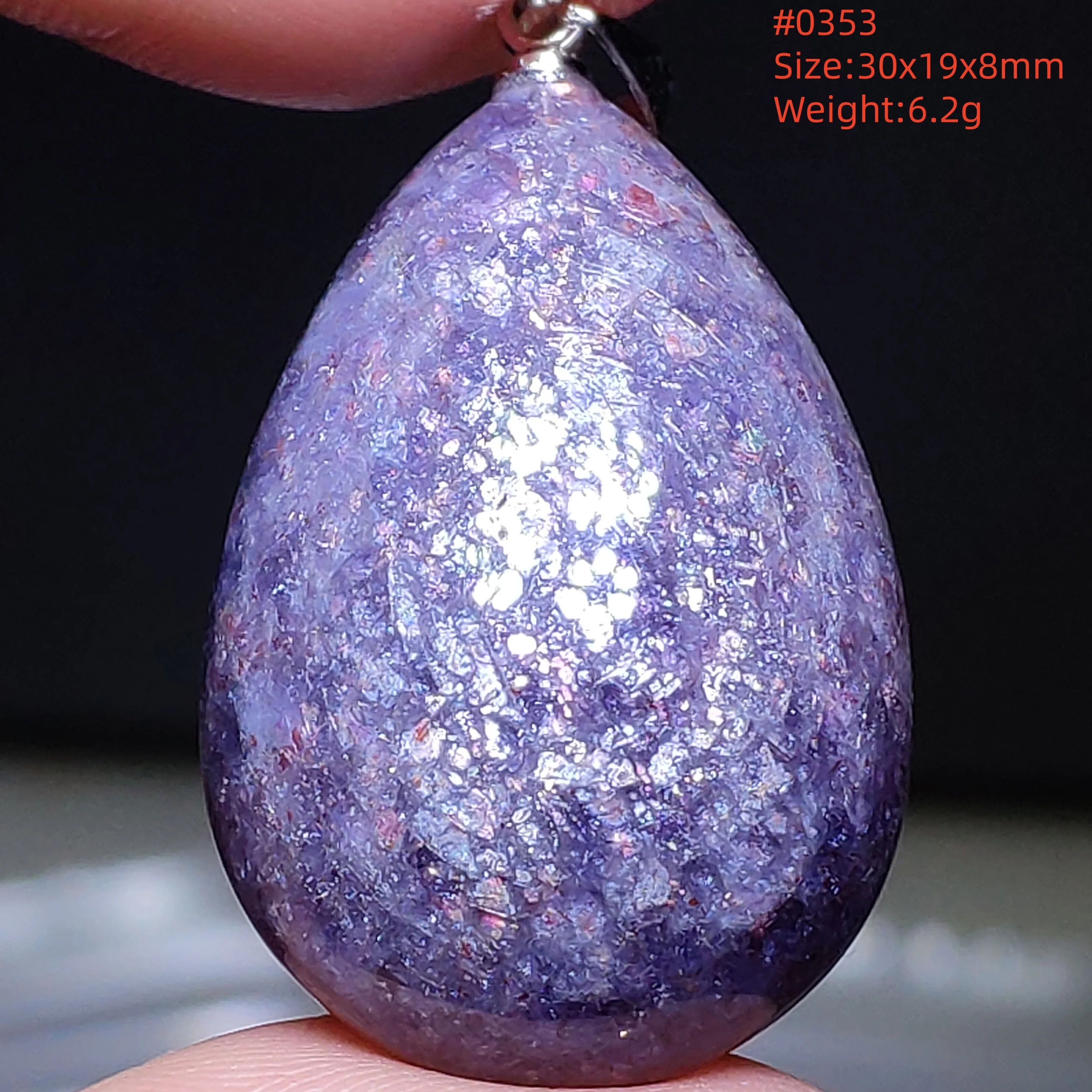 Natural Blue Blood Iolite Pendant Necklace Women Cordierite Star Light Red Dichroite Iolite Bead Heart Water Drop AAAAAA - Image 32