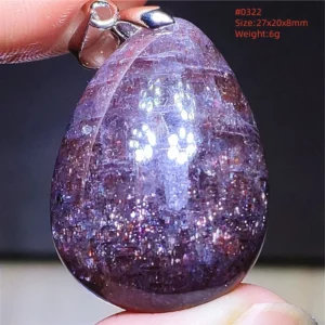 Natural Blue Blood Iolite Pendant Necklace Women Cordierite Star Light Red Dichroite Iolite Bead Heart Water Drop AAAAAA - Image 11