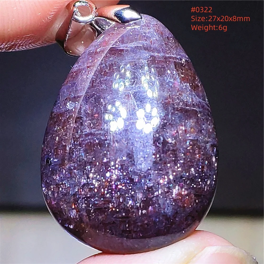 Natural Blue Blood Iolite Pendant Necklace Women Cordierite Star Light Red Dichroite Iolite Bead Heart Water Drop AAAAAA - Image 11