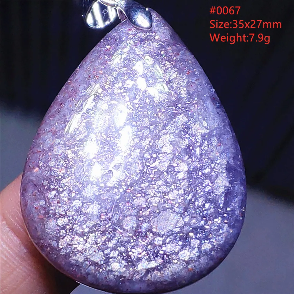 Natural Blue Blood Iolite Pendant Necklace Women Cordierite Star Light Red Dichroite Iolite Bead Heart Water Drop AAAAAA - Image 6
