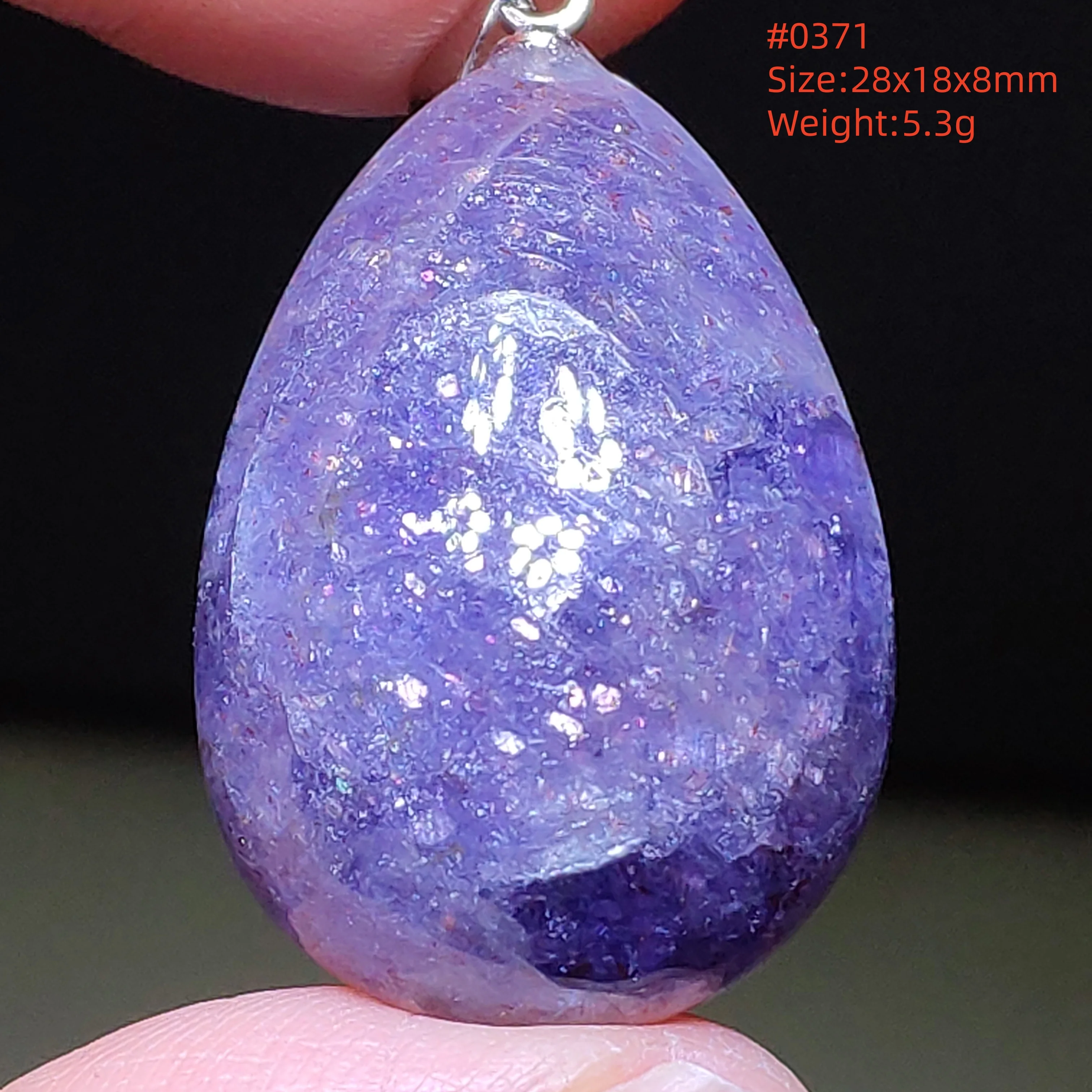 Natural Blue Blood Iolite Pendant Necklace Women Cordierite Star Light Red Dichroite Iolite Bead Heart Water Drop AAAAAA - Image 57