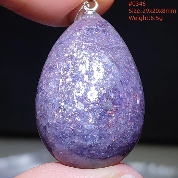 Natural Blue Blood Iolite Pendant Necklace Women Cordierite Star Light Red Dichroite Iolite Bead Heart Water Drop AAAAAA
