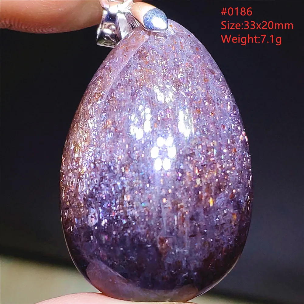 Natural Blue Blood Iolite Pendant Necklace Women Cordierite Star Light Red Dichroite Iolite Bead Heart Water Drop AAAAAA - Image 54