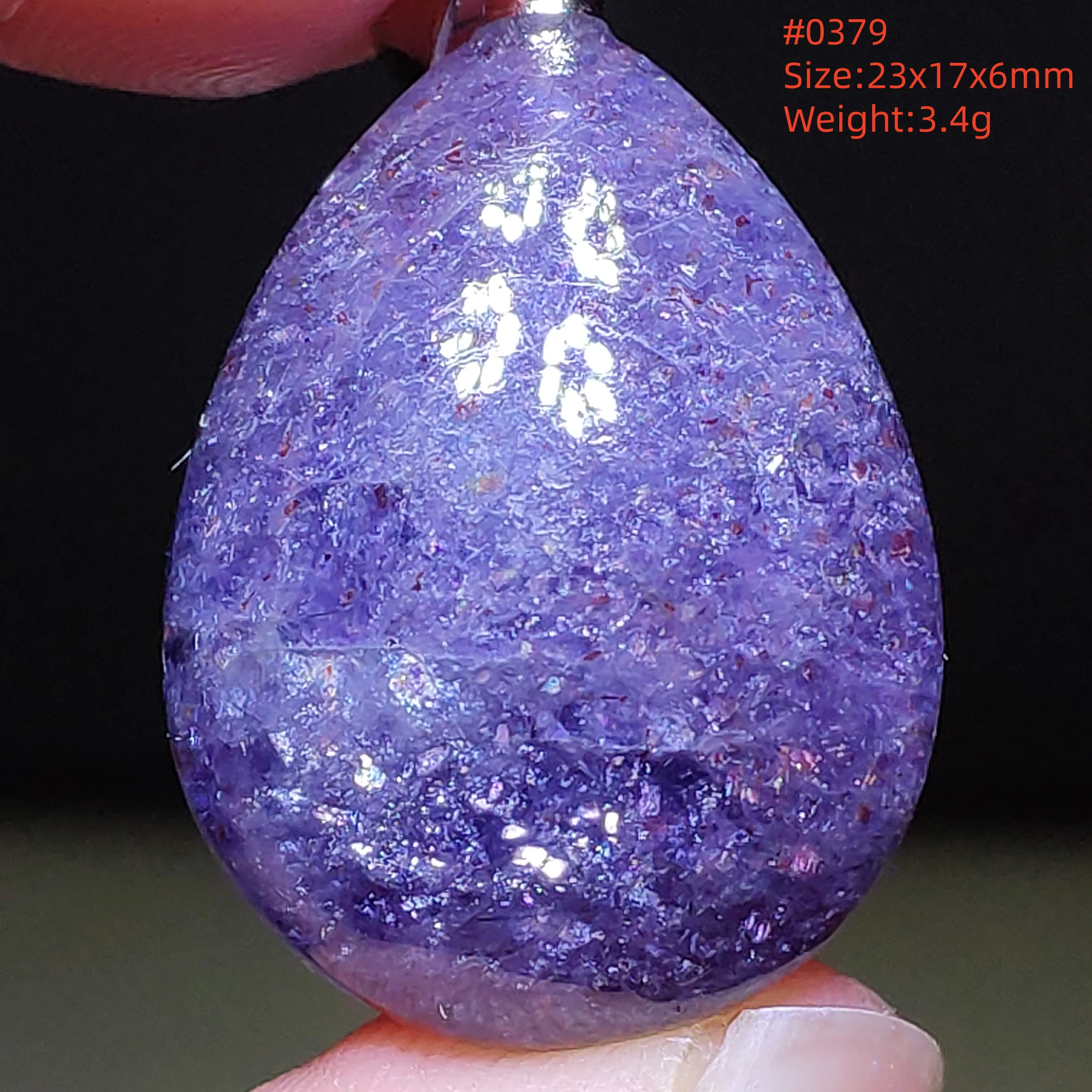 Natural Blue Blood Iolite Pendant Necklace Women Cordierite Star Light Red Dichroite Iolite Bead Heart Water Drop AAAAAA - Image 65